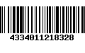 Código de Barras 4334011218328