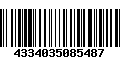 Código de Barras 4334035085487