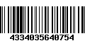 Código de Barras 4334035640754