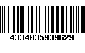 Código de Barras 4334035939629