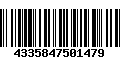 Código de Barras 4335847501479