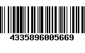 Código de Barras 4335896005669