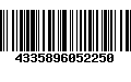 Código de Barras 4335896052250