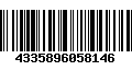 Código de Barras 4335896058146