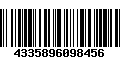 Código de Barras 4335896098456