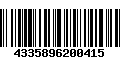 Código de Barras 4335896200415