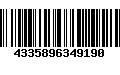 Código de Barras 4335896349190