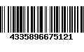 Código de Barras 4335896675121