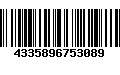 Código de Barras 4335896753089