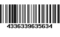 Código de Barras 4336339635634