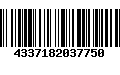 Código de Barras 4337182037750