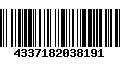 Código de Barras 4337182038191