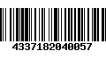 Código de Barras 4337182040057