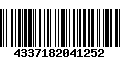 Código de Barras 4337182041252