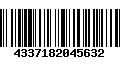 Código de Barras 4337182045632