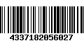 Código de Barras 4337182056027