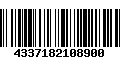 Código de Barras 4337182108900