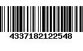 Código de Barras 4337182122548