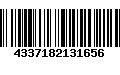 Código de Barras 4337182131656