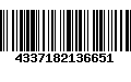 Código de Barras 4337182136651