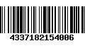 Código de Barras 4337182154006