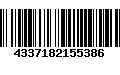 Código de Barras 4337182155386