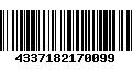 Código de Barras 4337182170099