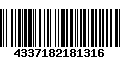 Código de Barras 4337182181316