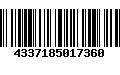 Código de Barras 4337185017360