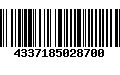 Código de Barras 4337185028700