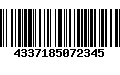 Código de Barras 4337185072345