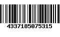 Código de Barras 4337185075315