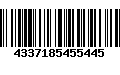 Código de Barras 4337185455445