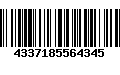 Código de Barras 4337185564345