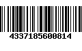 Código de Barras 4337185600814