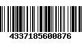 Código de Barras 4337185600876