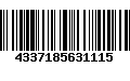 Código de Barras 4337185631115