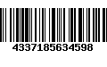 Código de Barras 4337185634598