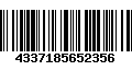 Código de Barras 4337185652356