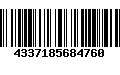 Código de Barras 4337185684760