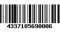 Código de Barras 4337185690006