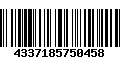 Código de Barras 4337185750458