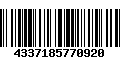 Código de Barras 4337185770920