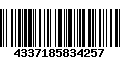 Código de Barras 4337185834257