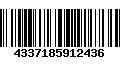 Código de Barras 4337185912436