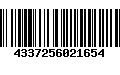 Código de Barras 4337256021654