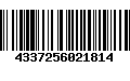 Código de Barras 4337256021814