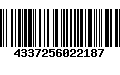 Código de Barras 4337256022187