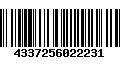 Código de Barras 4337256022231