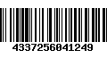 Código de Barras 4337256041249